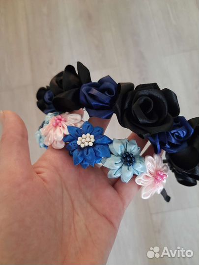 Ободок для волос ручной работы