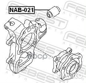 Сайлентблок цапфы зад прав/лев nissan