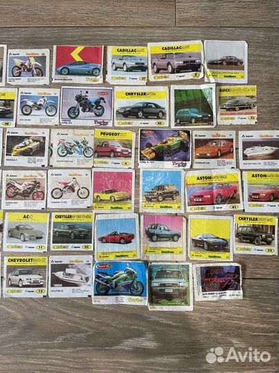 Вкладыши от жвачки турбо