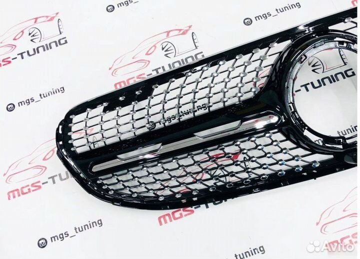 Решетка GLC X253 Не AMG пакет Diamond Black 2019+
