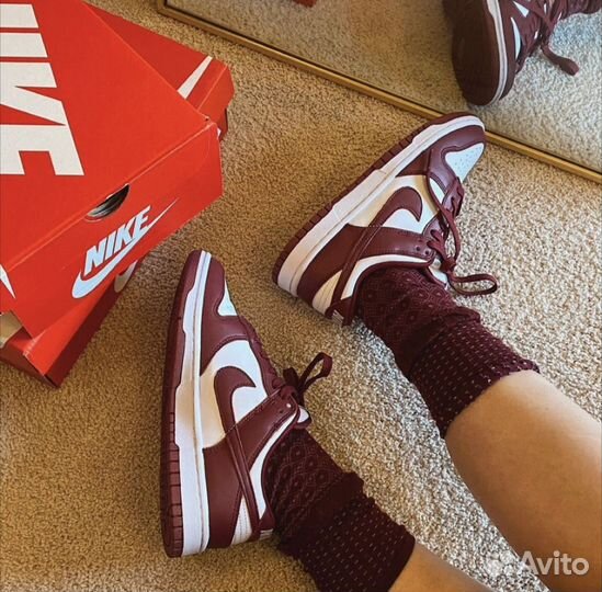 Оригинал Nike Dunk Low Retro ”Team Red” Кроссовки