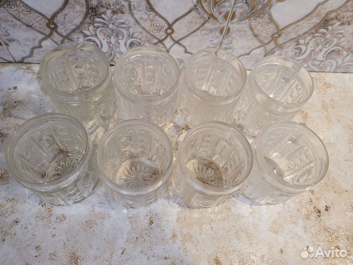 Хрустальные кружки СССР-8 штук