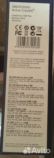 Новая Ручка с USB Swarovski 4 Gb