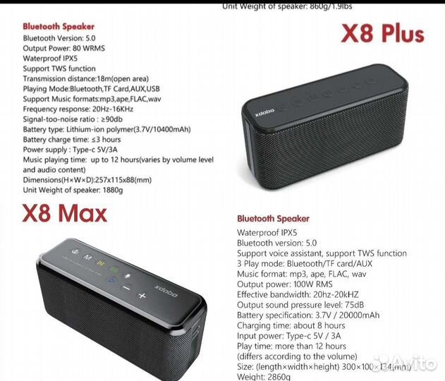 Колонки xdobo 60W-80W - 100W