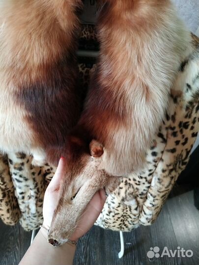 Шуба детская (кролик + воротник из лисы)