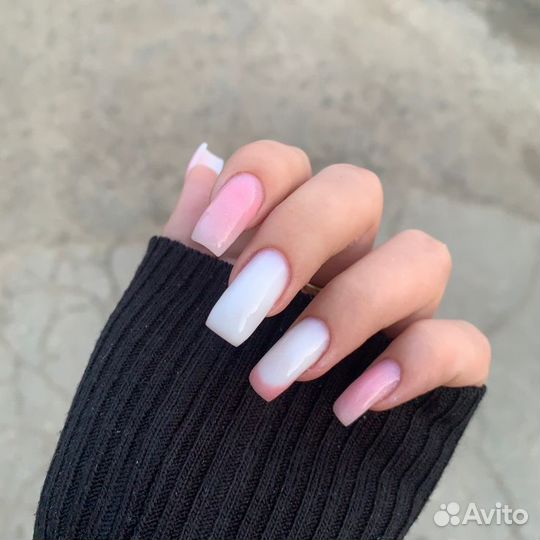 Маникюр наращивание ногтей