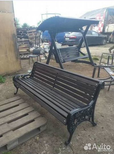 Скамейка из чугуна