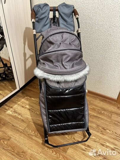 Санки коляска galaxy glory gloss