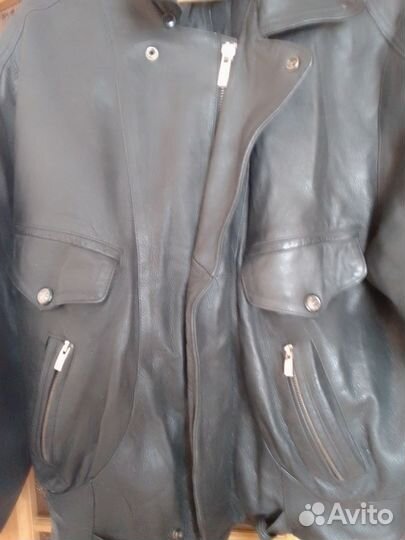 Кожаная куртка косуха мужская