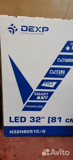 Телевизор smart tv dexp 32