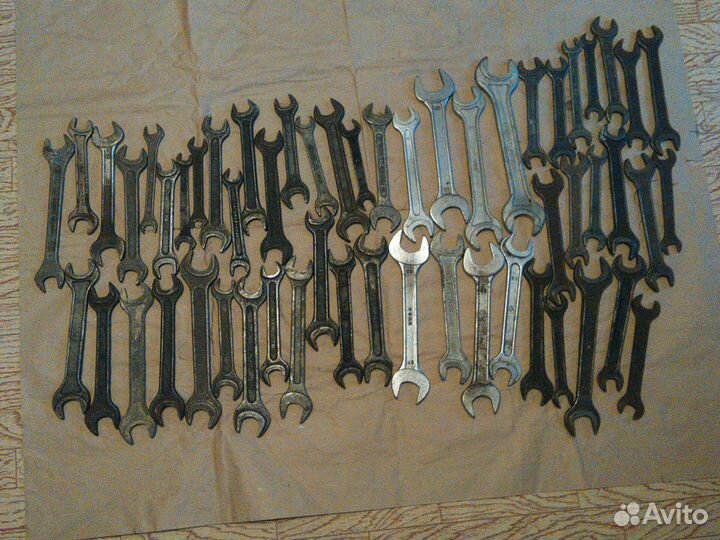 Ключи рожковые СССР, накидные, головки