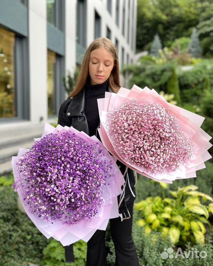 Свежие Букеты из Гипсофилы