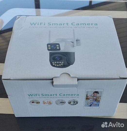 Ip камера видеонаблюдения, два объектива по 4мп