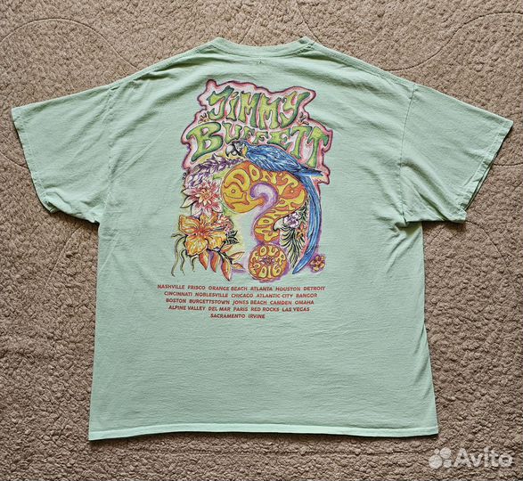 Футболка Мерч Джимми Баффетт Тур-2016 оригинал