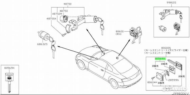 Накладка пластиковая