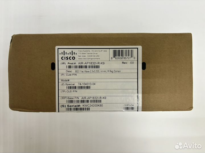 Точка доступа Cisco AIR-AP1832I-R-K9