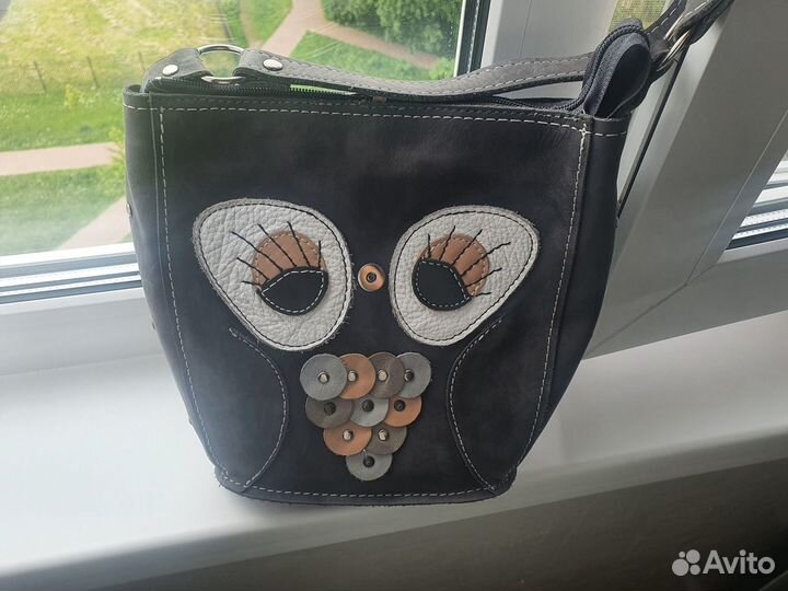 Сумка женская нат.кожа,нубук ручн.работа