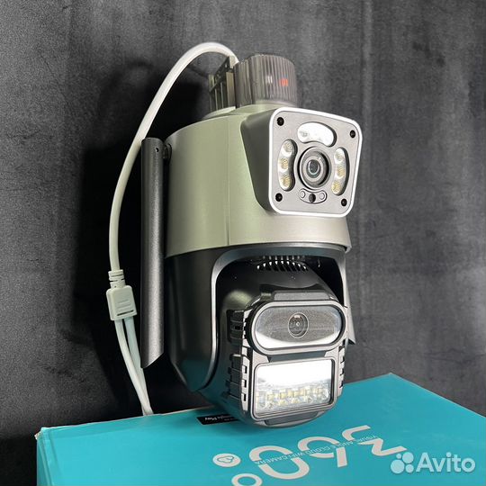 Камера Wi-Fi с двумя объективами видеонаблюдения