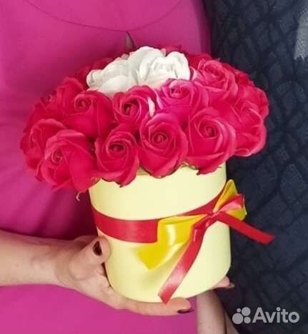 Букет из мыльных роз