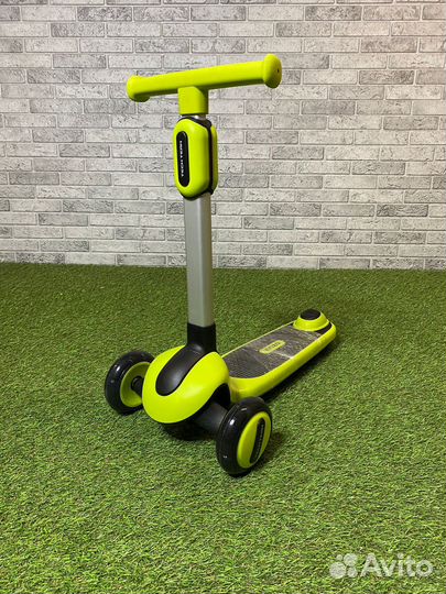 Самокат детский трехколесный Tech taim люксовое ка
