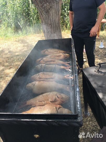 Мангал для горячего копчения