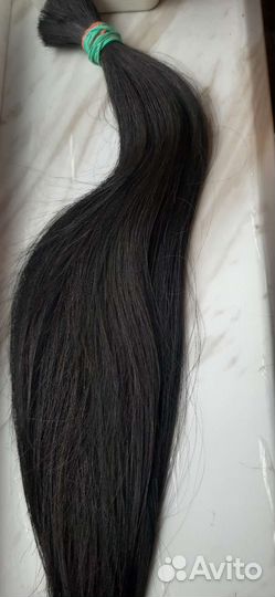 Темно-русые натуральные волосы