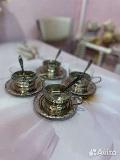 Кофейный набор из мельхиора