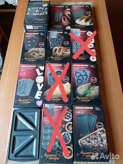 Сменные панели для мультипекаря redmond 6 сер