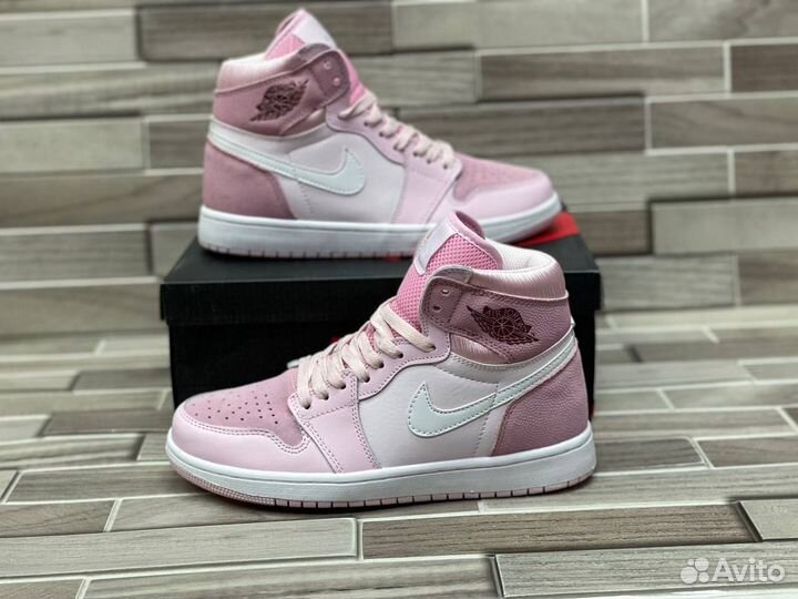 Кроссовки Air Jordan 1 Digital Pink (36-40)