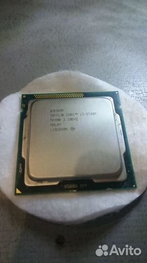 Процессор i5-2500K сокет 1155 + кулер и память