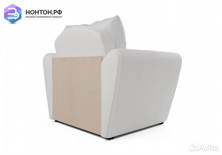 Кресло выкатное Квартет экокожа белая