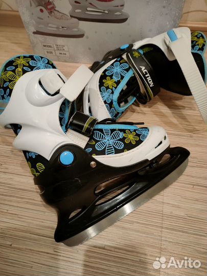 Ледовые Коньки детские раздвижные 30-33