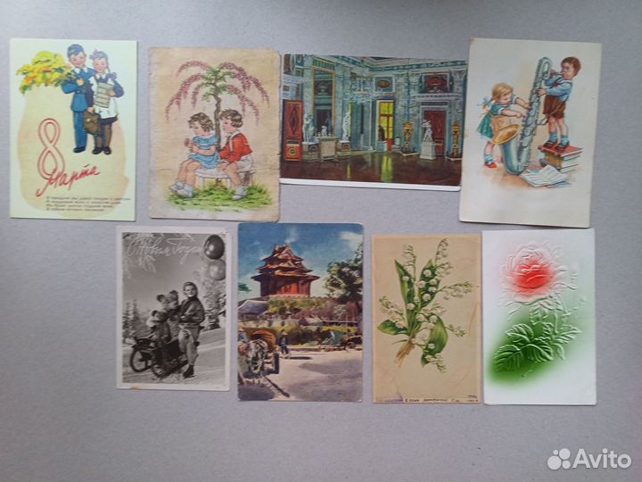 Открытки 40-50-60-х гг. СССР и иностранные