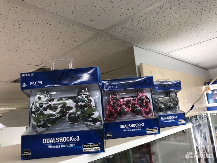 Геймпады новые для консоли PS3 и PS4