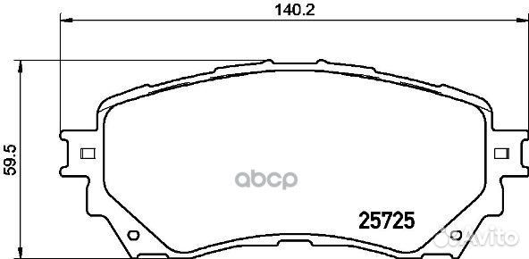 Колодки тормозные дисковые перед P49048 Brembo