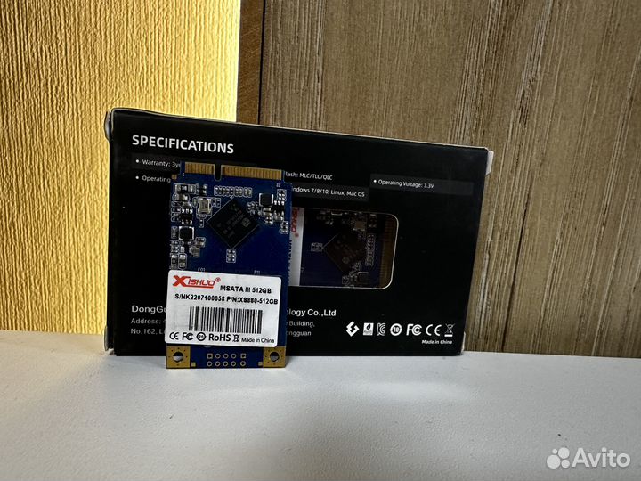 Msata SSD 512Gb новые