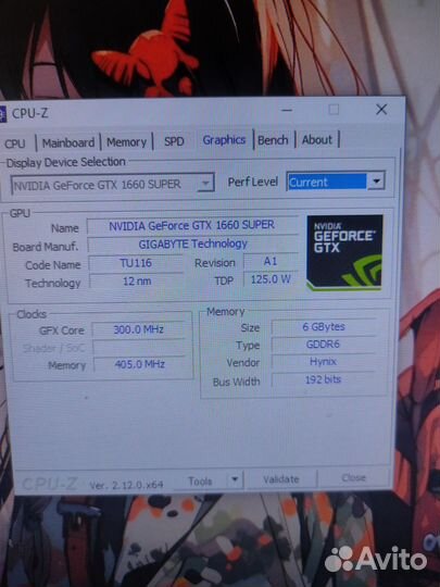 Gigabyte GTX 1660 super 6gb
