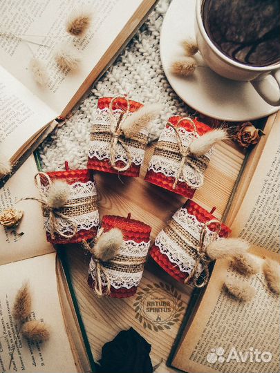 Бонбоньерки на свадьбу с кружевом и сухоцветами