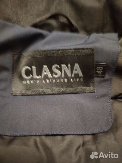 Куртка мужская бомбер Clasna с мехом енота р. 48