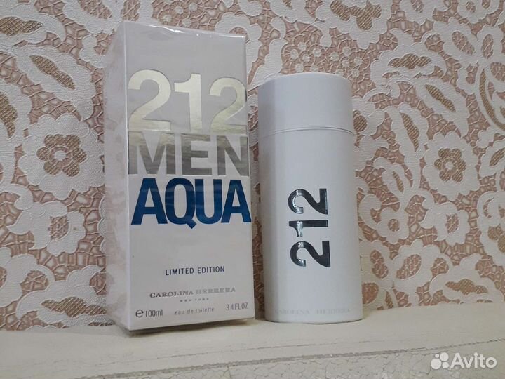 212 men aqua 100ml carolina herrera парфюм мужской