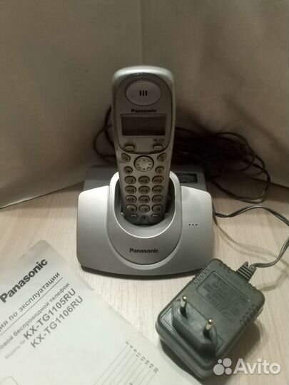 Телефонный аппарат Panasonic, провода, розетки