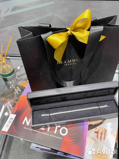 Теннисный браслет Cartier с бриллиантами 1,80ct