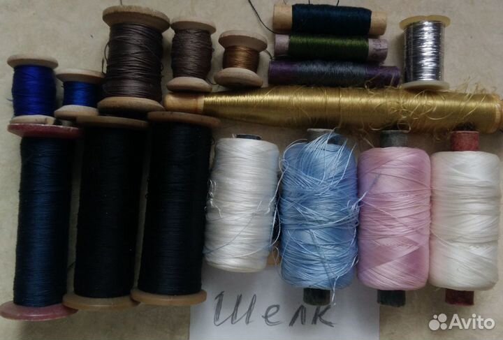 Нитки х/б и шелк
