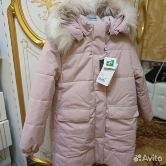 Новое зимнее пальто Крокид 134-140