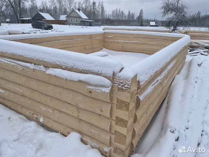 Сруб бани 6*4