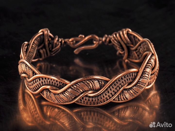 Браслет Медь Ручная работа Античный стиль WireWrap
