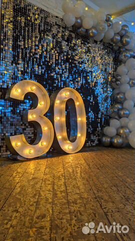 Цифры с лампами в Аренду