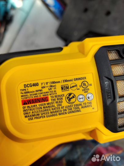 Ушм Dewalt DCG460 54v