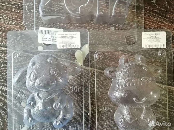 Формы для мыла пластиковые и силиконовые