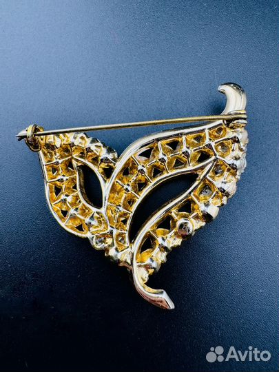 Винтажная брошь Чехословакия аврора бореалис